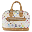 LOUIS VUITTON Monogram Multicolor Alma Hand Bag White M92647 LV Auth BA10658-13