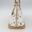 LOUIS VUITTON Monogram Multicolor Alma Hand Bag White M92647 LV Auth BA10658-4