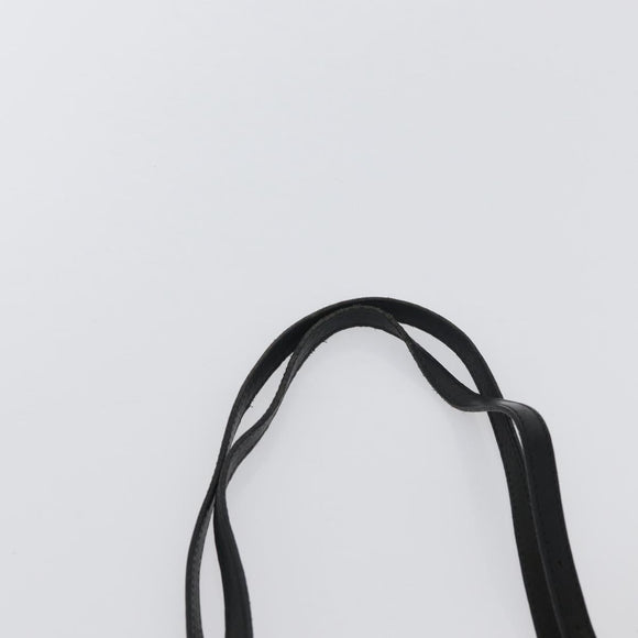 Jimmy Choo Tote Bag Leather Black Gold Auth BA10659