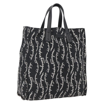 Salvatore Ferragamo Tote Bag Nylon Black Auth BA10660V