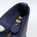 Salvatore Ferragamo Tote Bag Leather Blue Gold Auth BA10661-14