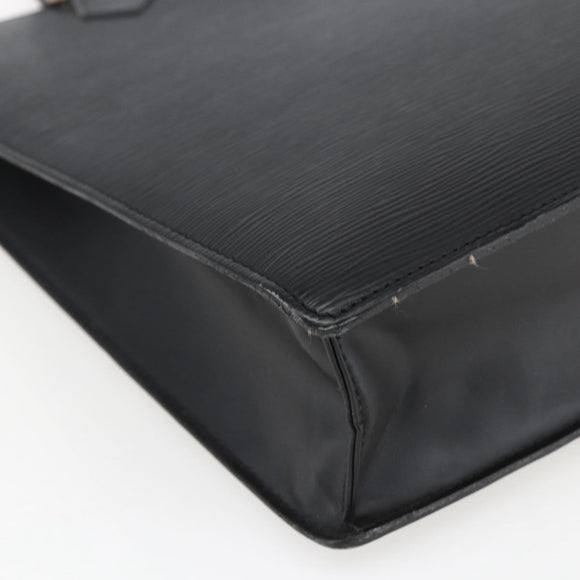LOUIS VUITTON Epi Sac Plat Handtasche Schwarz M59082 LV Auth BA10662