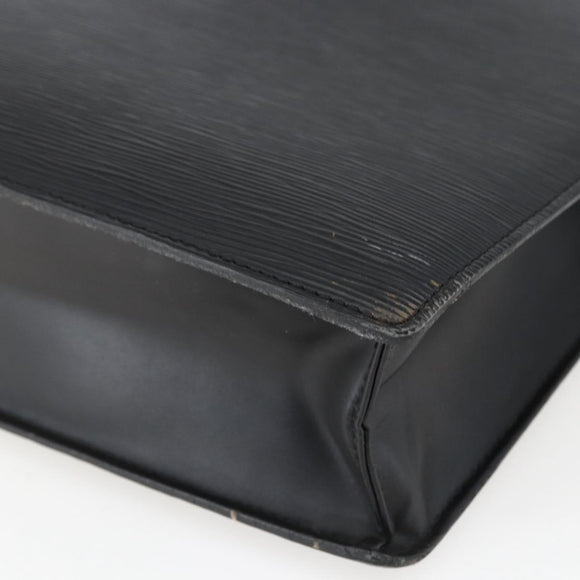 LOUIS VUITTON Epi Sac Plat Handtasche Schwarz M59082 LV Auth BA10662