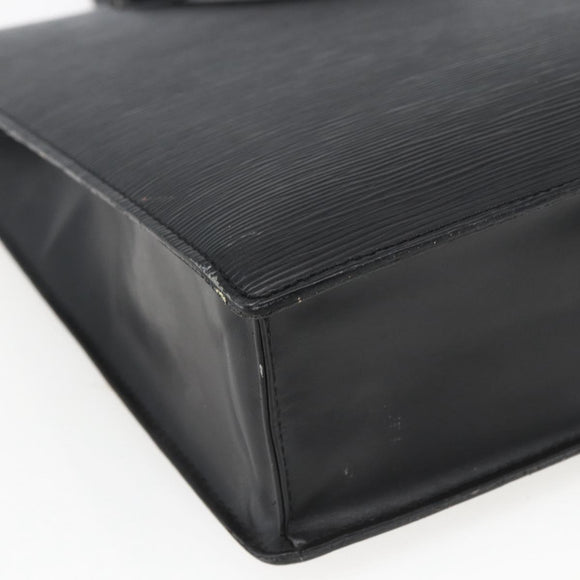 LOUIS VUITTON Epi Sac Plat Handtasche Schwarz M59082 LV Auth BA10662