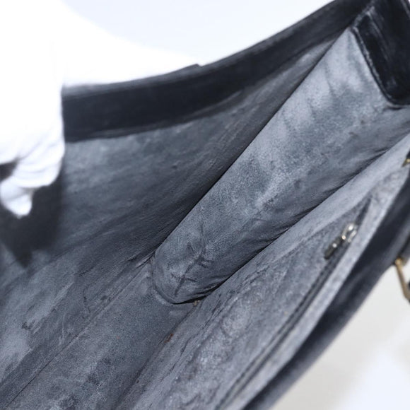 LOUIS VUITTON Epi Sac Plat Handtasche Schwarz M59082 LV Auth BA10662