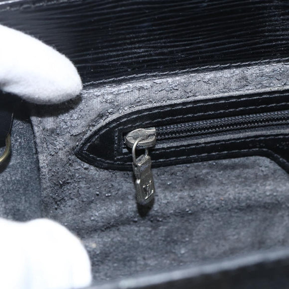 LOUIS VUITTON Epi Sac Plat Hand Bag Black M59082 LV Auth BA10662