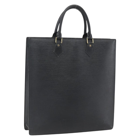 LOUIS VUITTON Epi Sac Plat Handtasche Schwarz M59082 LV Auth BA10662