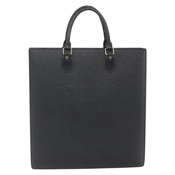 LOUIS VUITTON Epi Sac Plat Handtasche Schwarz M59082 LV Auth BA10662