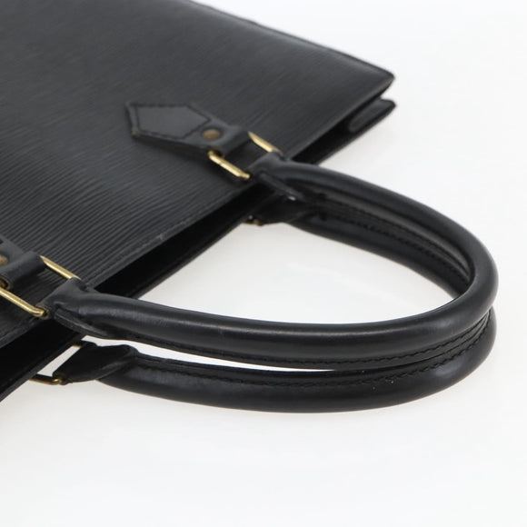 LOUIS VUITTON Epi Sac Plat Handtasche Schwarz M59082 LV Auth BA10662