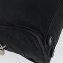 PRADA Hand Bag Nylon Black Silver Auth BA10663-10