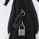 PRADA Hand Bag Nylon Black Silver Auth BA10663-14