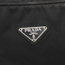 PRADA Hand Bag Nylon Black Silver Auth BA10663-15