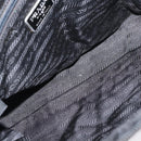 PRADA Hand Bag Nylon Black Silver Auth BA10663-18