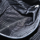 PRADA Hand Bag Nylon Black Silver Auth BA10663-22