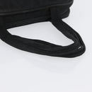PRADA Hand Bag Nylon Black Silver Auth BA10663-7