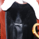 Salvatore Ferragamo Gancini Chain Shoulder Bag Leather Brown Gold Auth BA10665-19