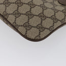 GUCCI GG Supreme Web Sherry Line Bag PVC Beige Gold 904 02 047 Auth BA10668-13