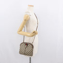 GUCCI GG Supreme Web Sherry Line Bag PVC Beige Gold 904 02 047 Auth BA10668-22