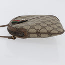 GUCCI GG Supreme Web Sherry Line Bag PVC Beige Gold 904 02 047 Auth BA10668-5