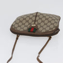 GUCCI GG Supreme Web Sherry Line Bag PVC Beige Gold 904 02 047 Auth BA10668-6