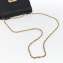Chloe Chain Shoulder Bag Leather Black Gold Auth BA10671V-7
