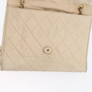 CHANEL Matelasse Ketten-Umhängetasche Lammleder Beige Gold CC Auth BA10672-20