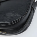 LOUIS VUITTON Epi Jeune Fille MM Shoulder Bag Black M52152 LV Auth BA10681-14