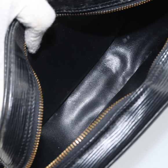 LOUIS VUITTON Epi Jeune Fille MM Shoulder Bag Black M52152 LV Auth BA10681