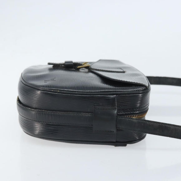 LOUIS VUITTON Epi Jeune Fille MM Shoulder Bag Black M52152 LV Auth BA10681