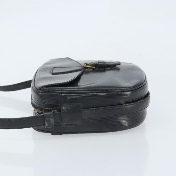 LOUIS VUITTON Epi Jeune Fille MM Shoulder Bag Black M52152 LV Auth BA10681