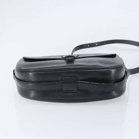 LOUIS VUITTON Epi Jeune Fille MM Shoulder Bag Black M52152 LV Auth BA10681