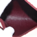 Christian Dior Trotter Canvas Shoulder Bag Red Gold Auth BA10682-17