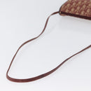 Christian Dior Trotter Canvas Shoulder Bag Red Gold Auth BA10682-7