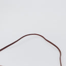 Christian Dior Trotter Canvas Shoulder Bag Red Gold Auth BA10682-8