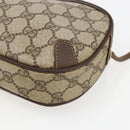 GUCCI GG Supreme Web Sherry Line Bag PVC Beige Gold 89 02 066 Auth BA10683-10