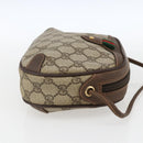 GUCCI GG Supreme Web Sherry Line Bag PVC Beige Gold 89 02 066 Auth BA10683-4