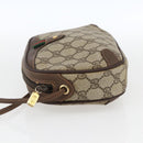 GUCCI GG Supreme Web Sherry Line Bag PVC Beige Gold 89 02 066 Auth BA10683-5