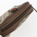 GUCCI GG Supreme Web Sherry Line Bag PVC Beige Gold 89 02 066 Auth BA10683-6