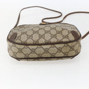 GUCCI GG Supreme Web Sherry Line Bag PVC Beige Gold 89 02 066 Auth BA10683-9
