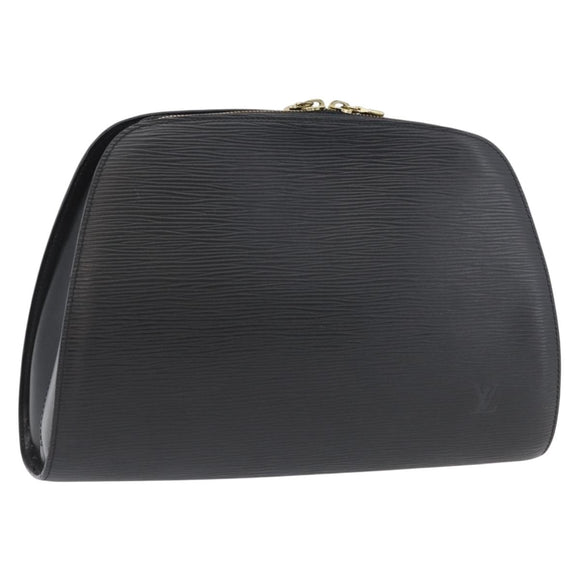 LOUIS VUITTON Epi Dauphine GM Cosmetic Pouch Black M48432 LV Auth BA10685