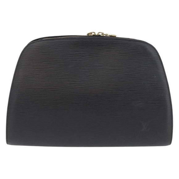 LOUIS VUITTON Epi Dauphine GM Cosmetic Pouch Black M48432 LV Auth BA10685