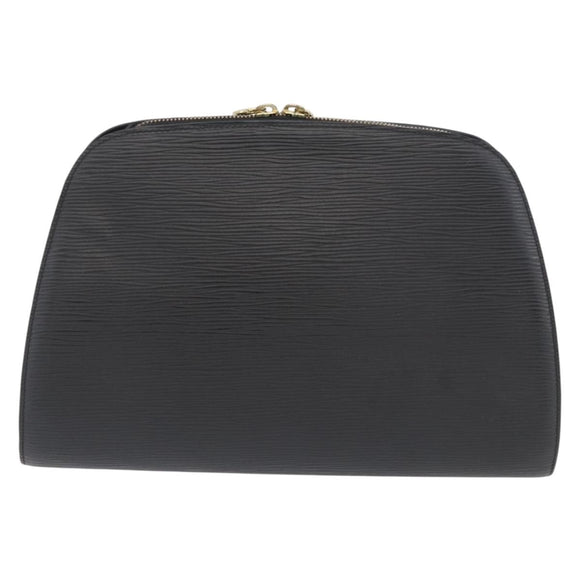 LOUIS VUITTON Epi Dauphine GM Cosmetic Pouch Black M48432 LV Auth BA10685