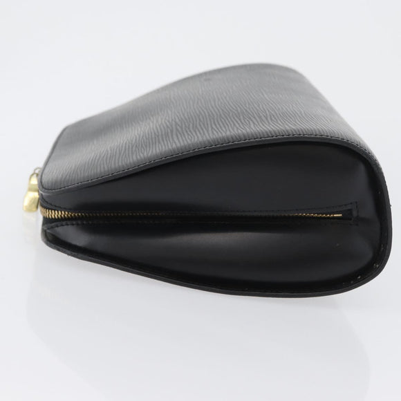 LOUIS VUITTON Epi Dauphine GM Cosmetic Pouch Black M48432 LV Auth BA10685