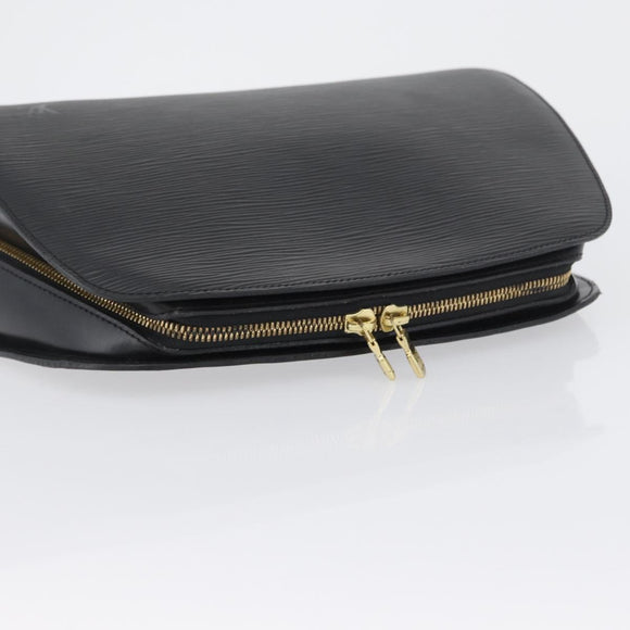 LOUIS VUITTON Epi Dauphine GM Cosmetic Pouch Black M48432 LV Auth BA10685