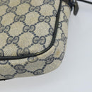 GUCCI GG Supreme Shoulder Bag PVC Navy Gold 001 23 151 Auth BA10686-12