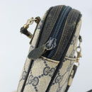 GUCCI GG Supreme Shoulder Bag PVC Navy Gold 001 23 151 Auth BA10686-16
