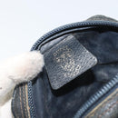 GUCCI GG Supreme Shoulder Bag PVC Navy Gold 001 23 151 Auth BA10686-17
