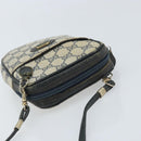 GUCCI GG Supreme Shoulder Bag PVC Navy Gold 001 23 151 Auth BA10686-6
