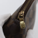 LOUIS VUITTON Damier Ebene Pochette Cosmetic PM Pouch N47516 LV Auth BA10690-12