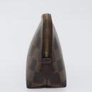 LOUIS VUITTON Damier Ebene Pochette Cosmetic PM Pouch N47516 LV Auth BA10690-4